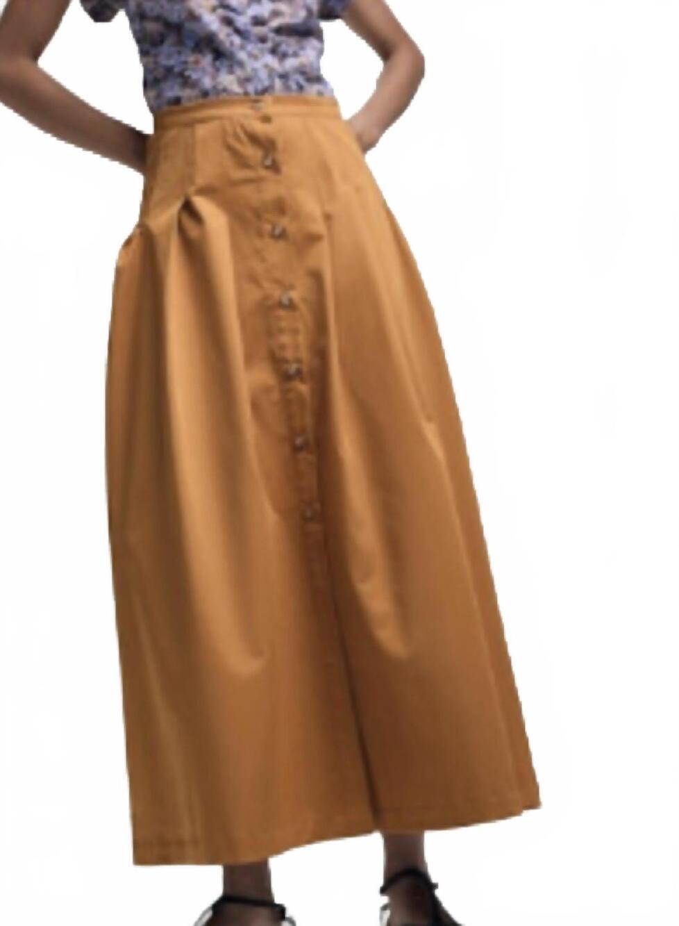 NEW KIKA VARGAS rebecca skirt in caramel